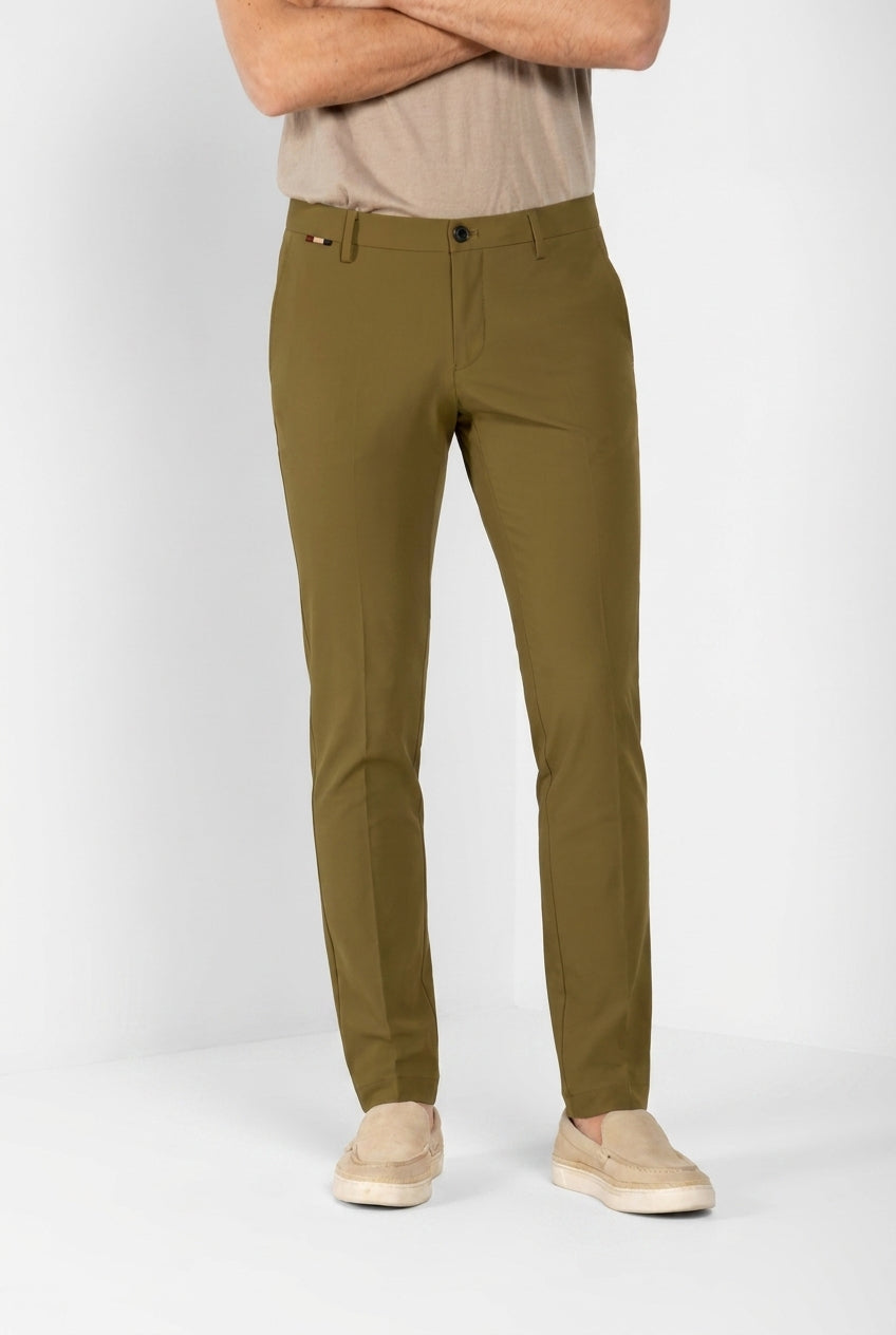 Milano Dynamic pantalon chino jogger homme en jersey super technique extra slim fit