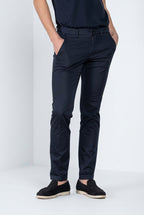 Torino Travel pantalón chino hombre en raso técnico travel stretch slim fit