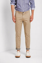 Torino Travel pantalon chino homme en satin technique travel stretch slim fit