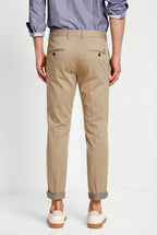 Torino Travel pantalon chino homme en satin technique travel stretch slim fit