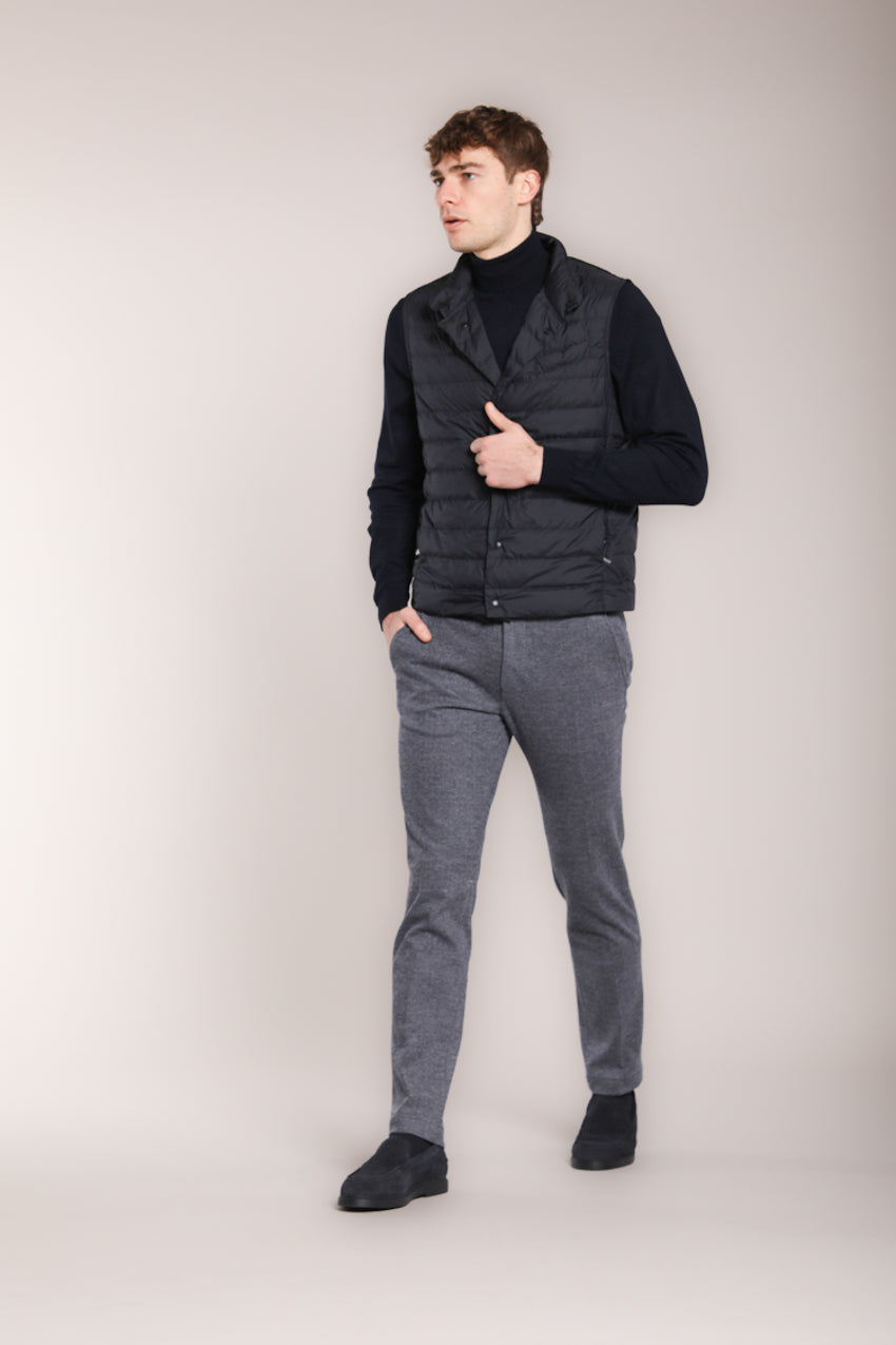 Foto 3 Torino Jog pantalone chino uomo in jersey con fantasia resca slim fit