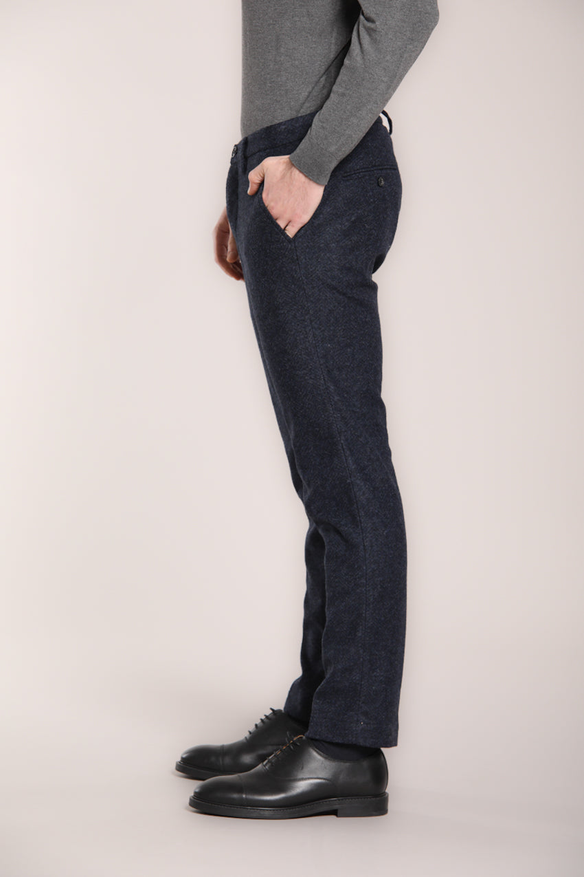 Testo 3 Torino Jog pantalone chino uomo in lana resca slim fit