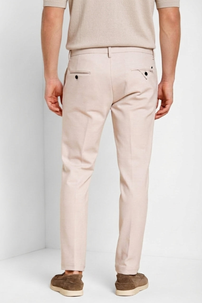 Torino Jog men's chino jogger pants in stretch piqué jersey slim fit