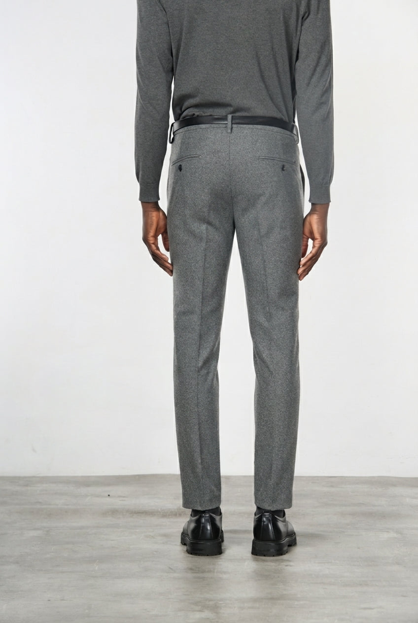 Torino Jog men’s chino pants in flannel jersey with slim fit