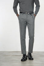 Torino Jog men’s chino pants in flannel jersey with slim fit