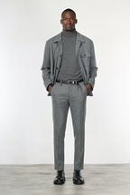 Torino Jog men’s chino pants in flannel jersey with slim fit