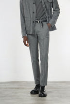 Torino Jog men’s chino pants in flannel jersey with slim fit