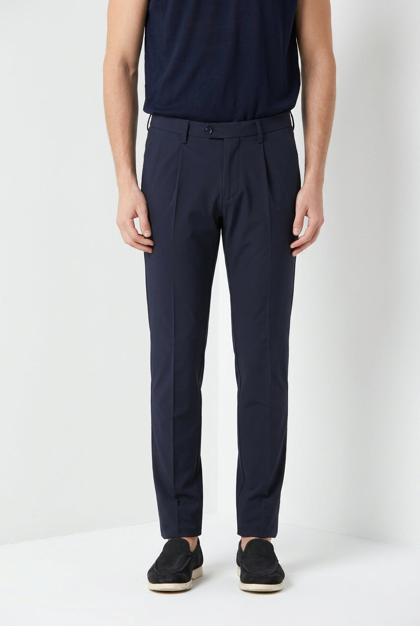 Torino 1 Pinces Dynamic Hose Chino Jogger Herren aus super technischem Jersey slim fit