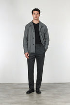Chelsea men’s chino pants in flannel jersey with relaxed fit