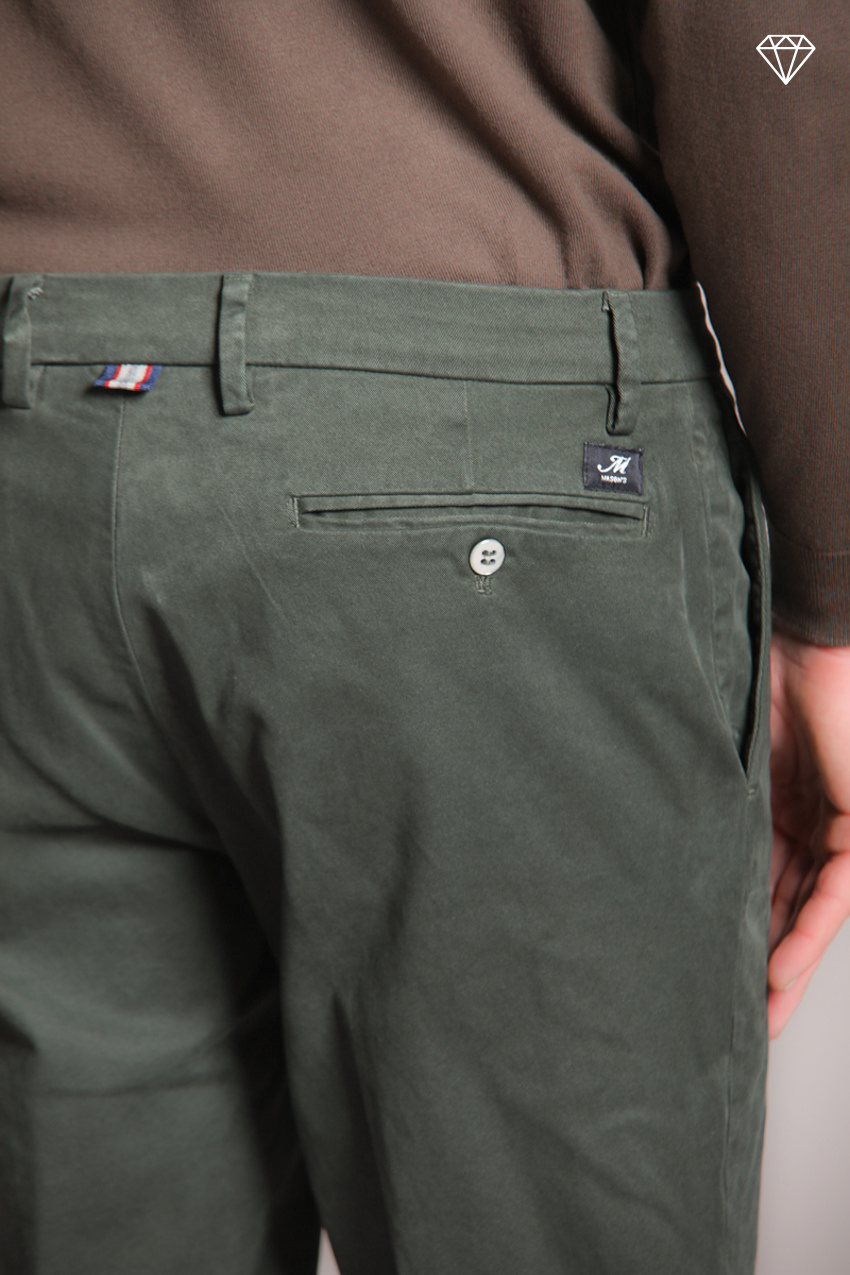 New York pantalone chino uomo in gabardina stretch regular fit ①