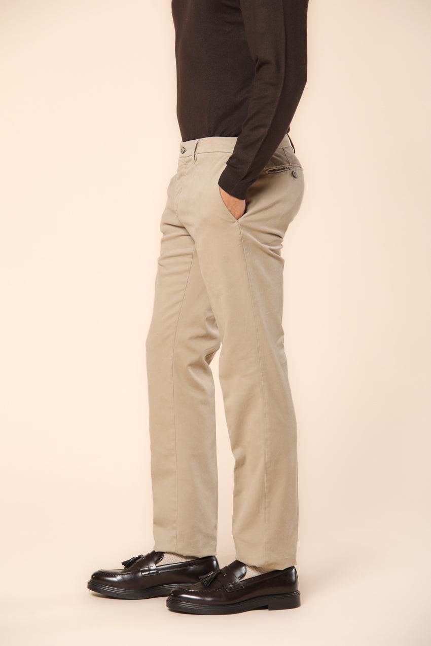 New York men's chino pants in gabardine stretch regular fit  ①