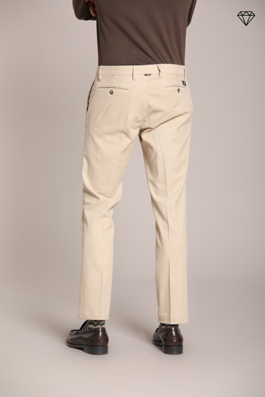 New York pantalone chino uomo in gabardina stretch regular fit ①