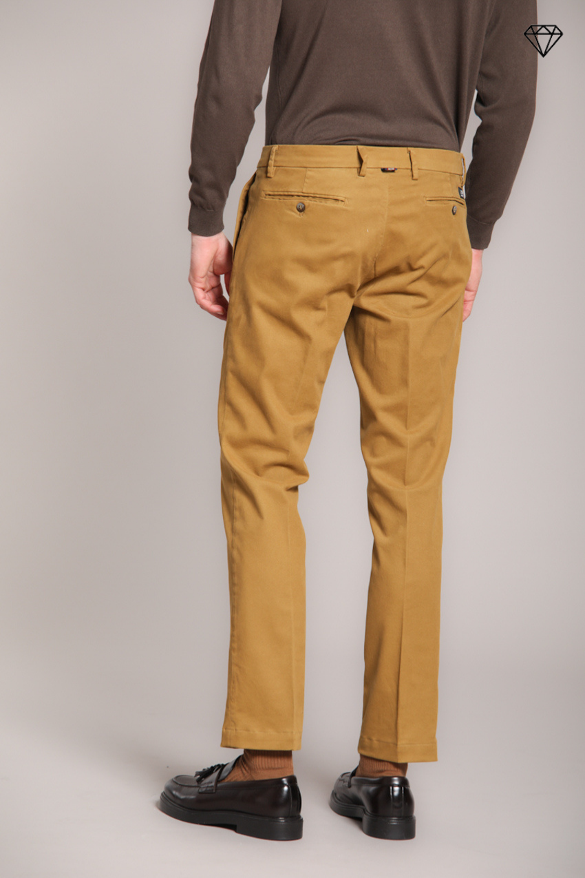 New York pantalone chino uomo in gabardina stretch regular fit ①