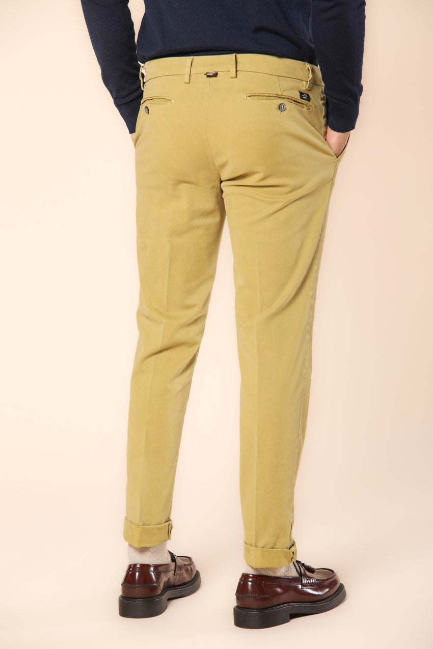 New York men's  chino pants in gabardine  stretch regular fit ①