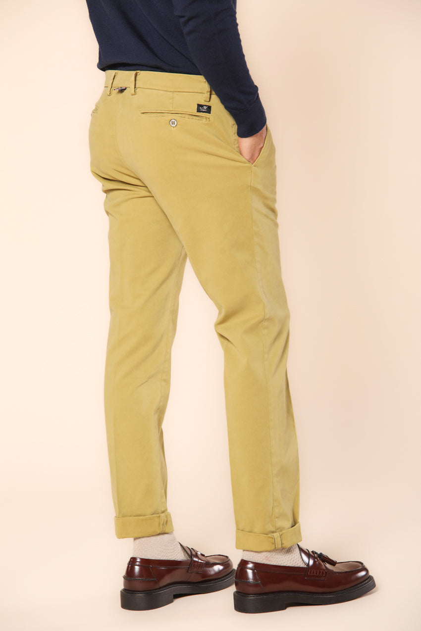 New York men's  chino pants in gabardine  stretch regular fit ①