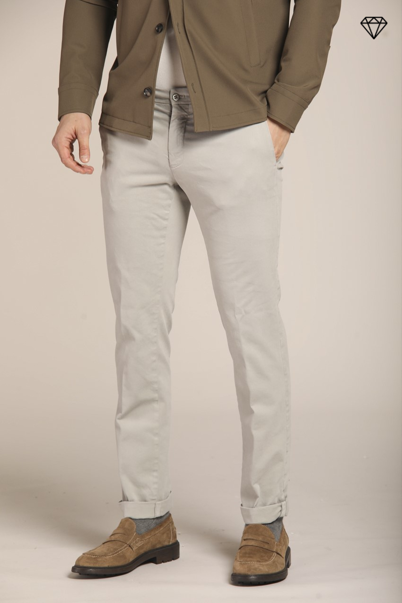 New York pantalon chino homme en gabardine strech coupe régulière ①.