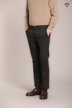 Foto 3 New York pantalone chino uomo in gabardina stretch regular fit ①