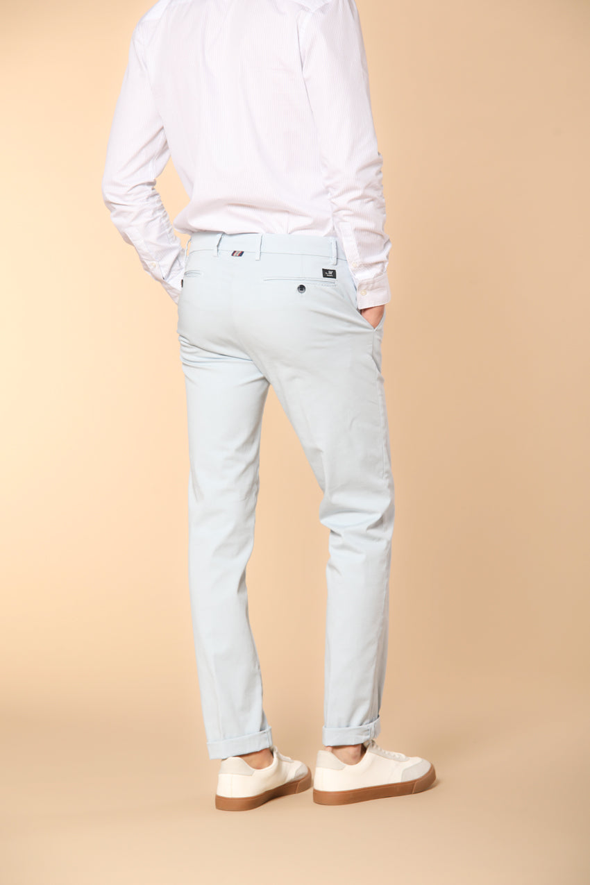 New York pantalone chino uomo in raso stretch regular fit ①