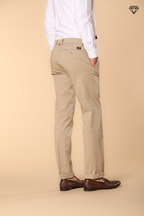 New York pantalon chino homme en satin stretch regular fit ①