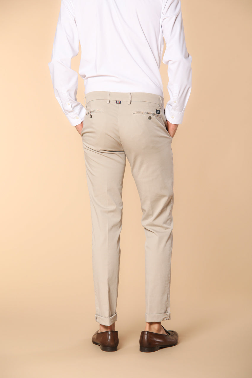 New York pantalone chino uomo in raso stretch regular fit ①