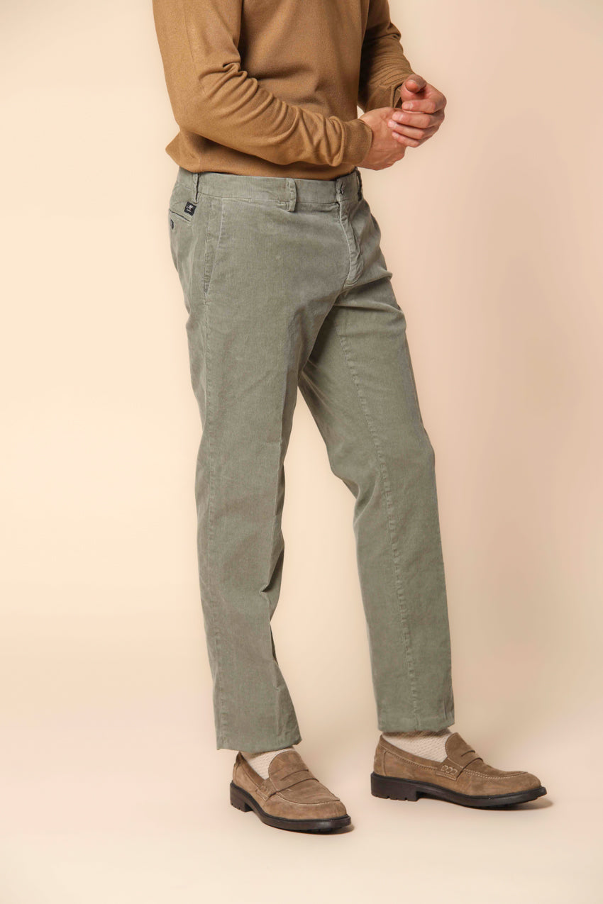 New York pantalone chino uomo in velluto 1000 righe regular fit