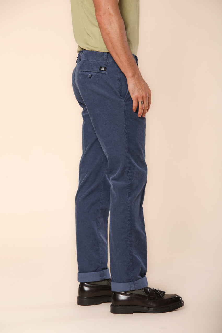 New York pantalone chino uomo in velluto 1000 righe regular fit