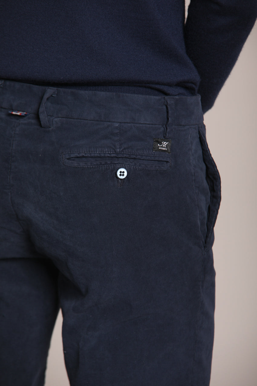 Foto 2 New York pantalone chino uomo in velluto 1000 righe regular fit