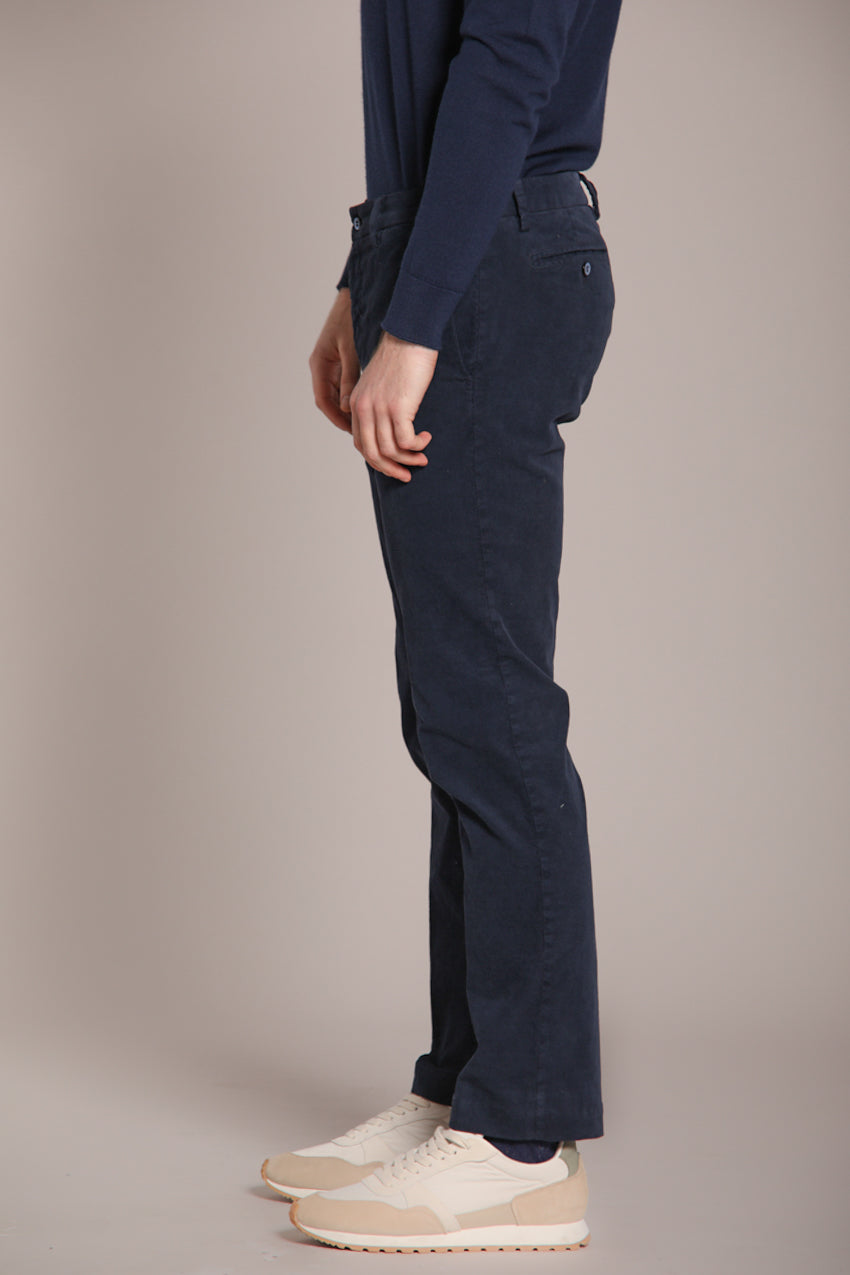 New York pantalone chino uomo in velluto 1000 righe regular fit