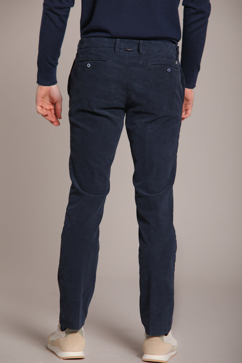 New York pantalone chino uomo in velluto 1000 righe regular fit