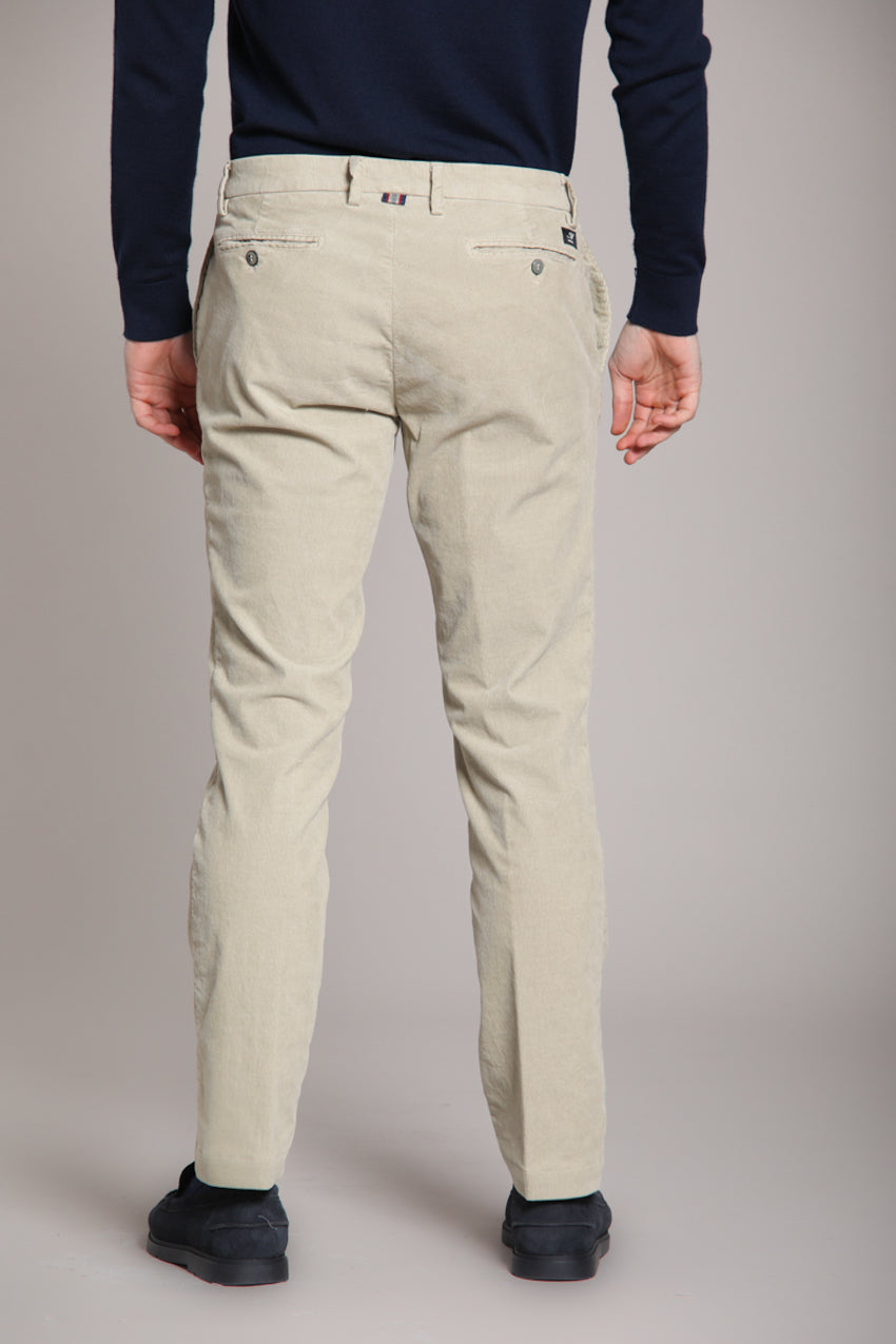 New York pantalone chino uomo in velluto 1000 righe regular fit