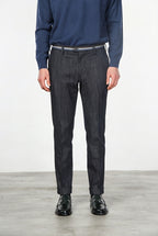 New York Winter pantalón chino de hombre en denim stretch, regular fit