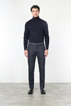 New York Elegance pantalón chino de hombre en denim stretch, regular fit