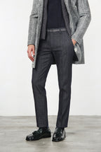 New York Elegance pantalón chino de hombre en denim stretch, regular fit