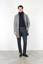 New York Elegance pantalón chino de hombre en denim stretch, regular fit