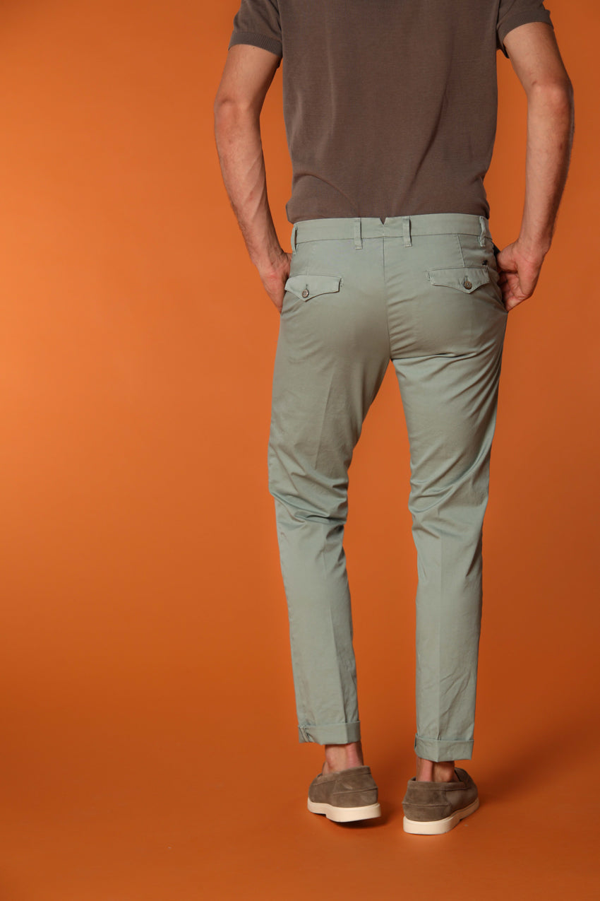 New York City pantalón chino hombre en twill de algodón pima ligero elástico regular fit