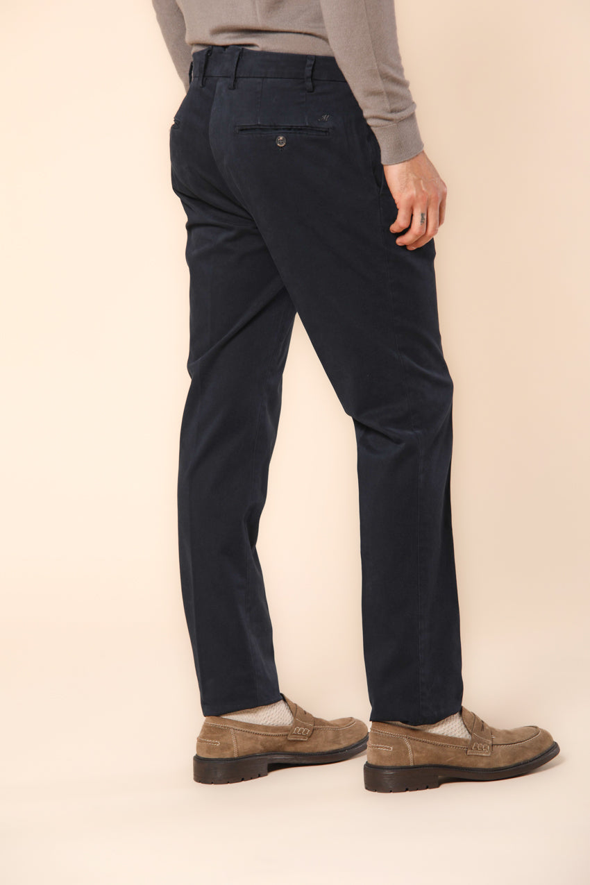 Genova pantalon chino homme en gabardine coupe régulière