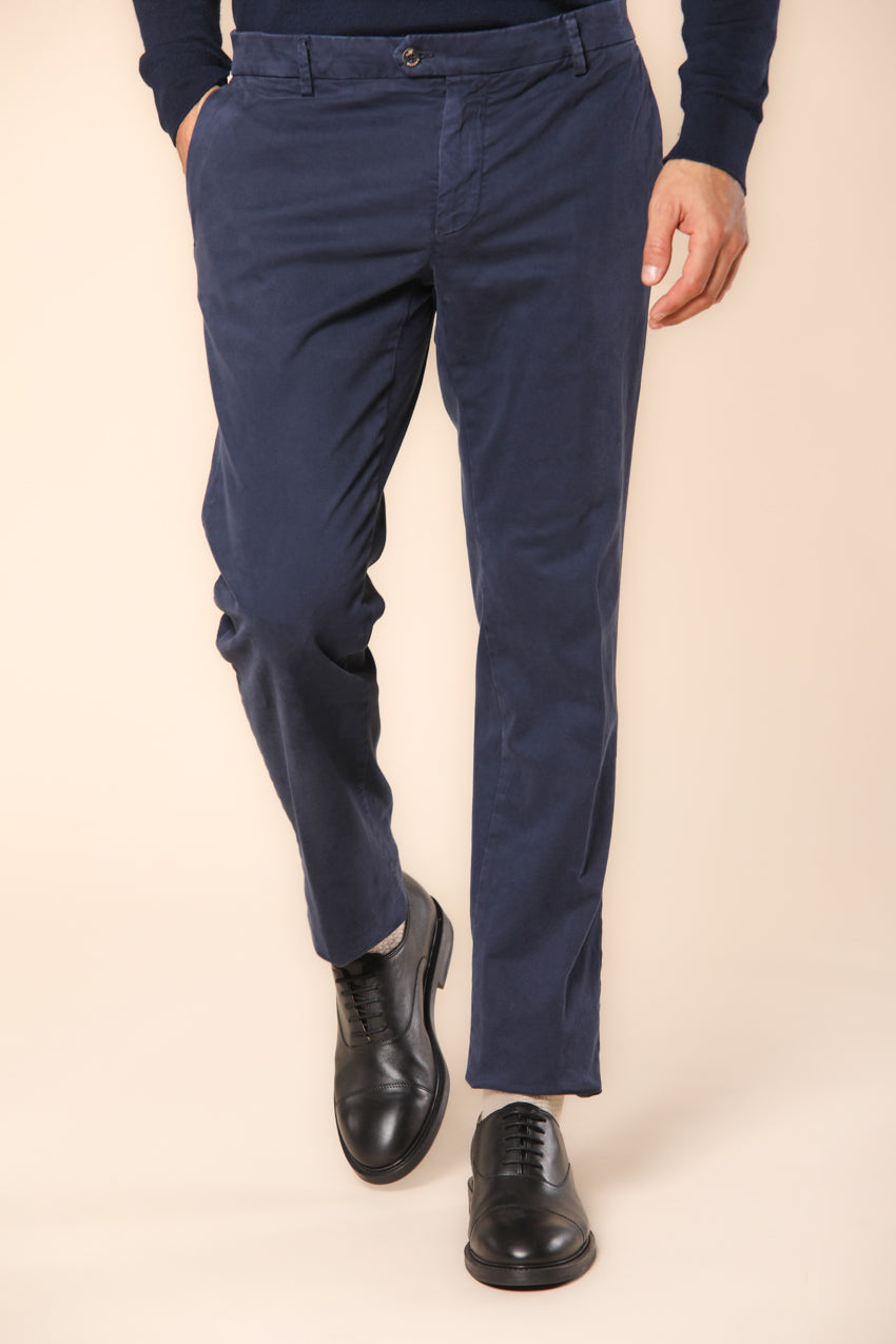 New York Times Herren Chino-Hose aus Gabardine mit Schneidedetails regular Fit