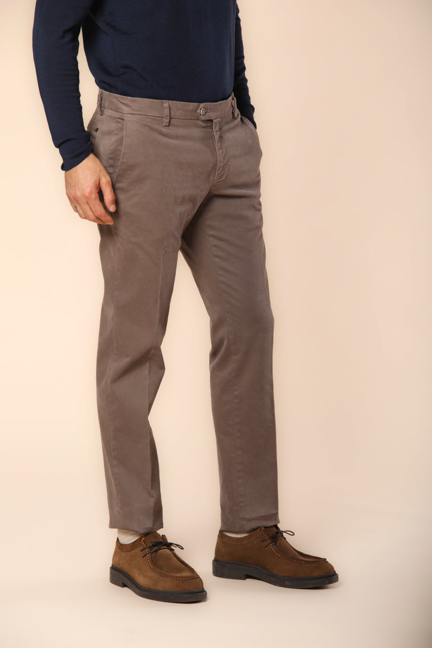 New York Times Herren Chino-Hose aus Gabardine mit Schneidedetails regular Fit