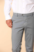 New York Times Elax pantalón chino para hombre en algodón chevron regular fit