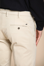 New York pantalone chino uomo in gabardina tinto pezza regular fit