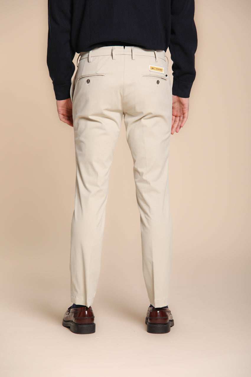 Foto 5 New York pantalone chino uomo in gabardina tinto pezza regular fit