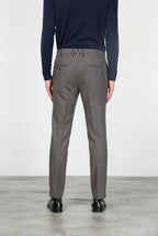 New York pantalone chino uomo fantasia occhio di pernice tinto filo regular fit