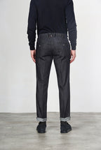 New York pantalón chino de hombre en denim stretch, regular fit