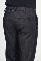 New York pantalón chino de hombre en denim stretch, regular fit