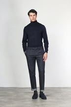 New York pantalón chino de hombre en denim stretch, regular fit