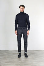 New York pantalón chino de hombre en denim stretch, regular fit