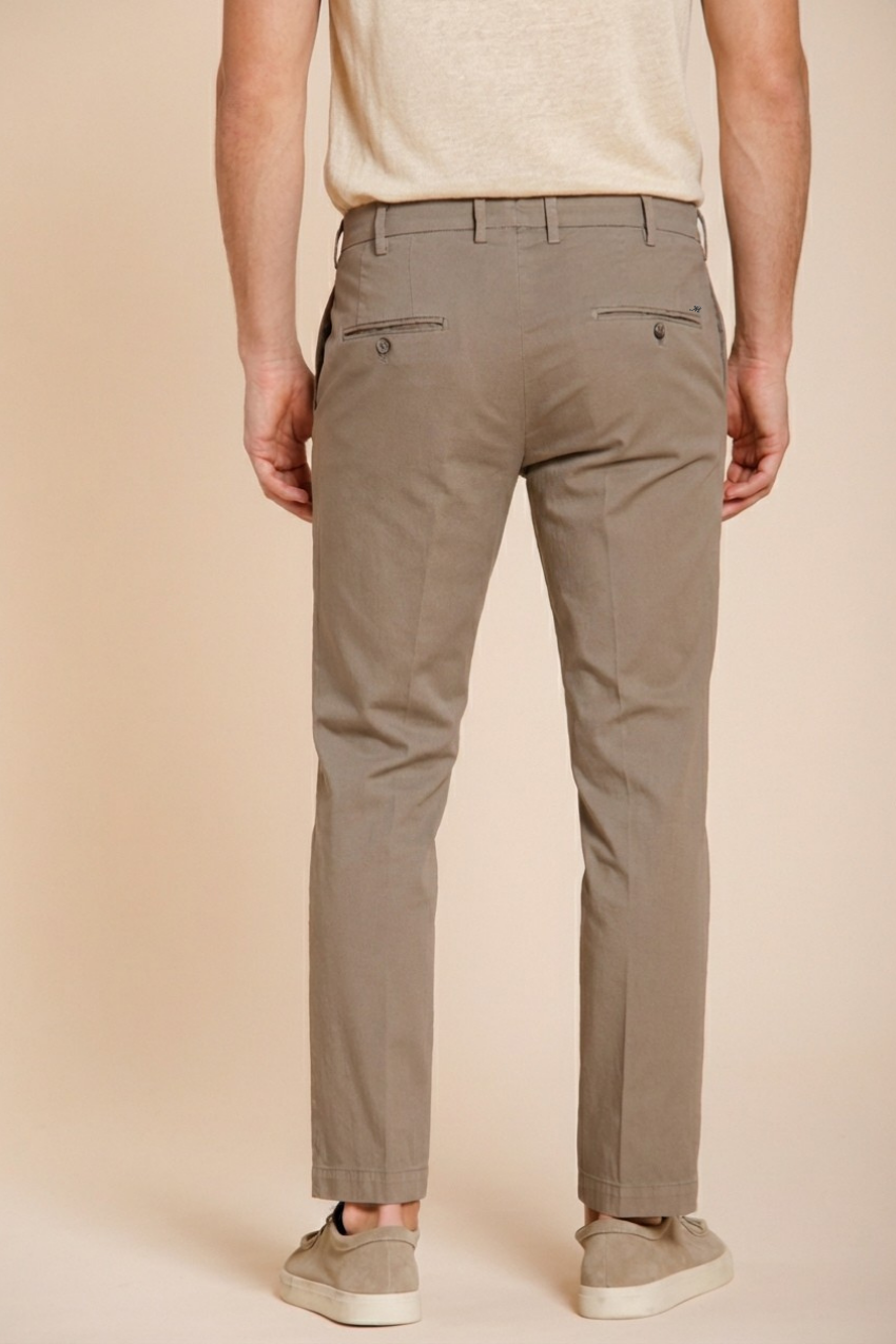 New York pantalone chino uomo in gabardina stretch regular fit ①