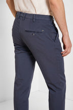 New York pantalone chino uomo in gabardina stretch regular fit ①