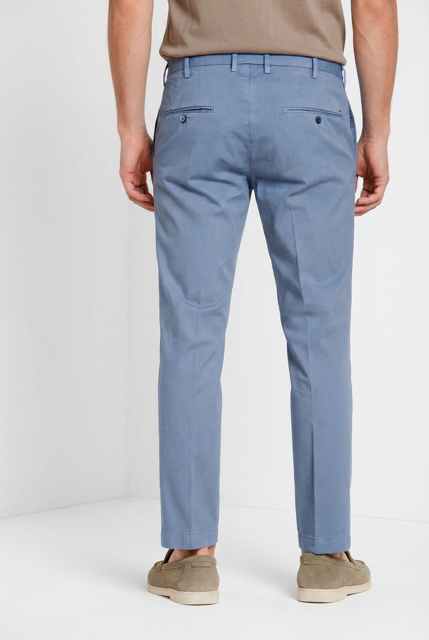 New York men's chino pants in stretch gabardine regular fit ①