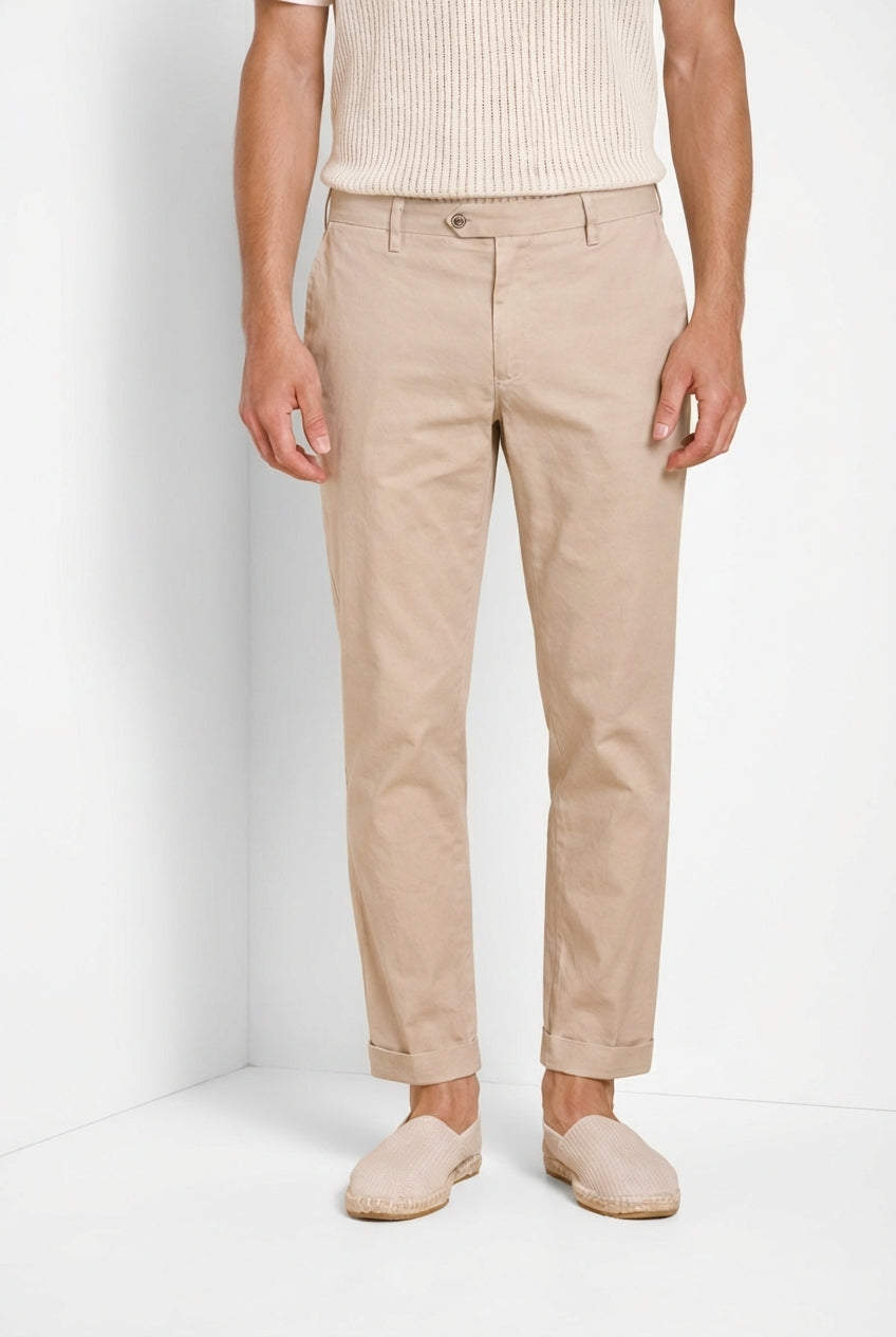 New York men's chino pants in stretch gabardine regular fit ①